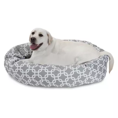 Majestic Pet Links Sherpa Bagel Indoor & Outdoor Dog Bed - Image 1