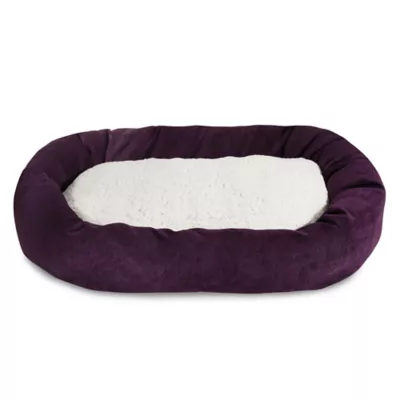 Majestic Pet Villa Collection Sherpa Bagel Dog Bed - Image 1