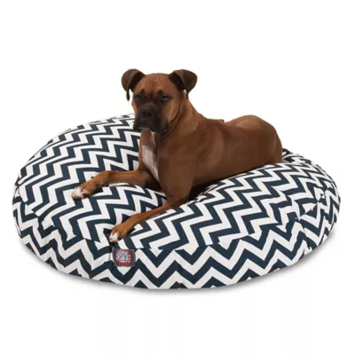 Product Majestic Pet Chevron Round Indoor & Outdoor Dog Bed