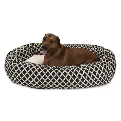 Majestic Pet Bamboo Sherpa Bagel Indoor & Outdoor Dog Bed - Image 1