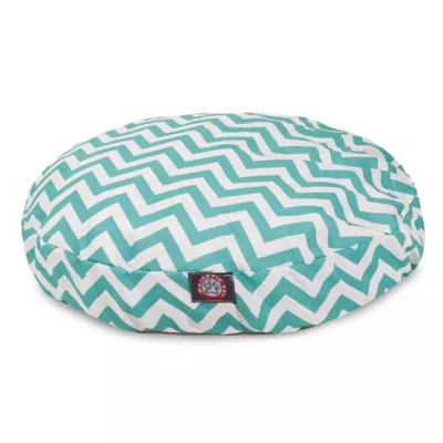 Majestic Pet Chevron Round Indoor & Outdoor Dog Bed - Image 1
