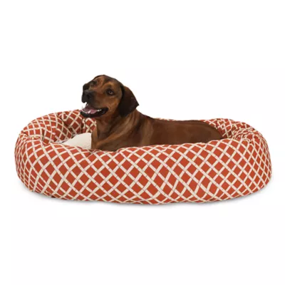 Majestic Pet Bamboo Sherpa Bagel Indoor & Outdoor Dog Bed - Image 1