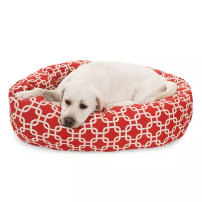 Majestic Pet Links Sherpa Bagel Indoor & Outdoor Dog Bed - Image 1