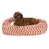 Majestic Pet Chevron Sherpa Bagel Indoor & Outdoor Dog Bed image thumbnail 1