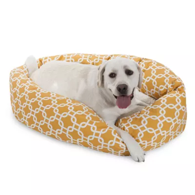 Majestic Pet Links Sherpa Bagel Indoor & Outdoor Dog Bed - Image 1