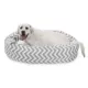 Product Majestic Pet Chevron Sherpa Bagel Indoor & Outdoor Dog Bed