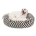 Majestic Pet Chevron Sherpa Bagel Indoor & Outdoor Dog Bed image thumbnail 1