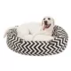 Product Majestic Pet Chevron Sherpa Bagel Indoor & Outdoor Dog Bed