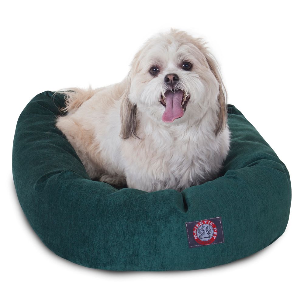 Majestic Pet Villa Bagel Dog Bed, Vintage