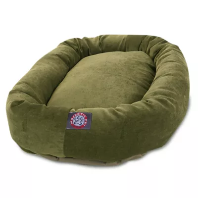Majestic Pet Villa Micro-Velvet Bagel Dog Bed - Image 2