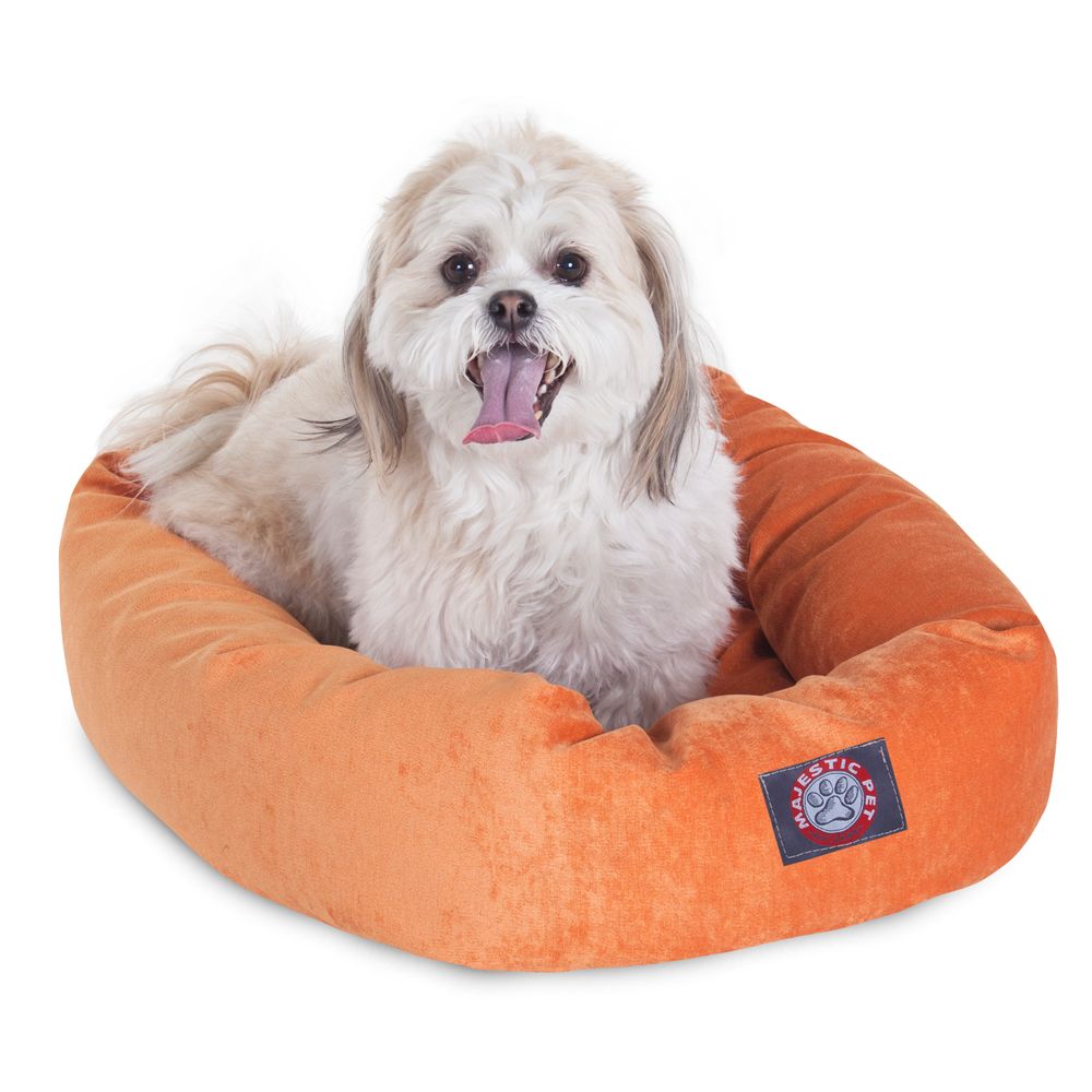 Majestic Pet Villa MicroVelvet Bagel Dog Bed dog Cuddler Beds PetSmart
