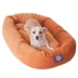Majestic Pet Villa Micro-Velvet Bagel Dog Bed image thumbnail 1