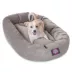 Majestic Pet Villa Micro-Velvet Bagel Dog Bed image thumbnail 1