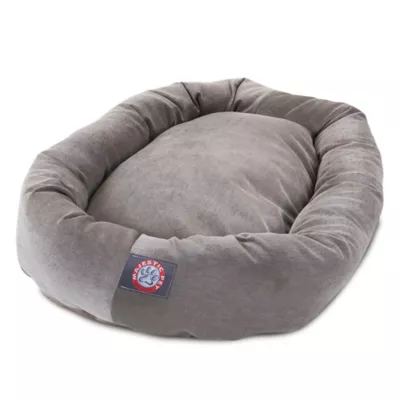 Majestic Pet Villa Micro-Velvet Bagel Dog Bed - Image 2