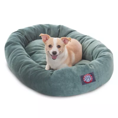 Majestic Pet Villa Micro-Velvet Bagel Dog Bed - Image 1