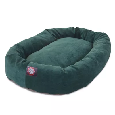 Majestic Pet Villa Micro-Velvet Bagel Dog Bed - Image 1
