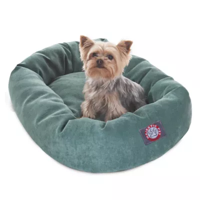 Majestic Pet Villa Micro-Velvet Bagel Dog Bed - Image 2