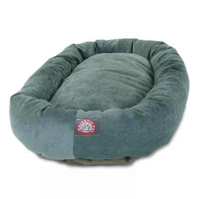 Majestic Pet Villa Micro-Velvet Bagel Dog Bed - Image 3