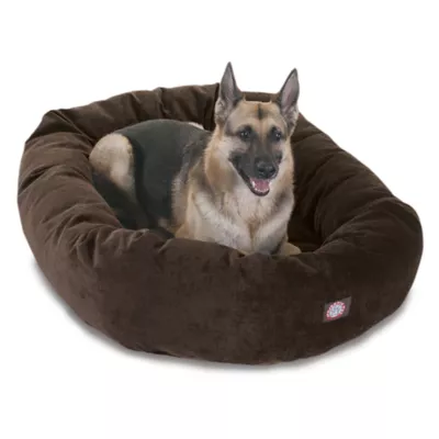 Majestic Pet Villa Micro-Velvet Bagel Dog Bed - Image 1