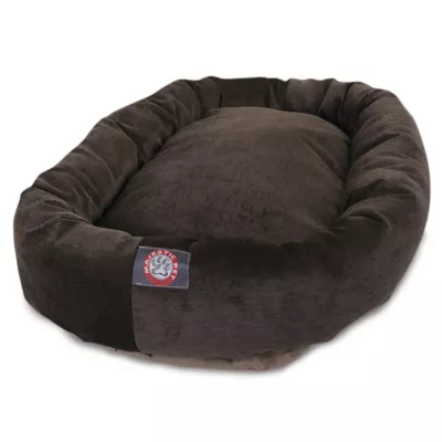 Majestic Pet Villa Micro-Velvet Bagel Dog Bed - Image 2