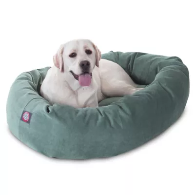 Majestic Pet Villa Micro-Velvet Bagel Dog Bed - Image 1