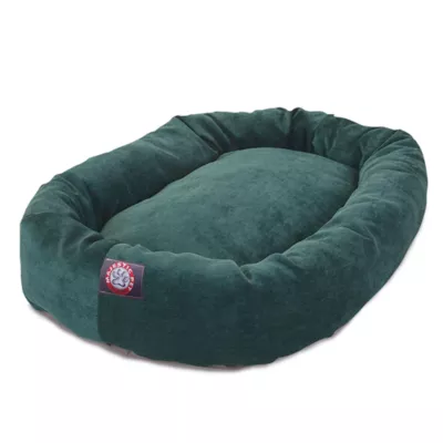 Majestic Pet Villa Micro-Velvet Bagel Dog Bed - Image 2