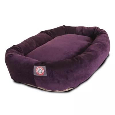 Product Majestic Pet Villa Micro-Velvet Bagel Dog Bed