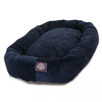 Product Majestic Pet Villa Micro-Velvet Bagel Dog Bed