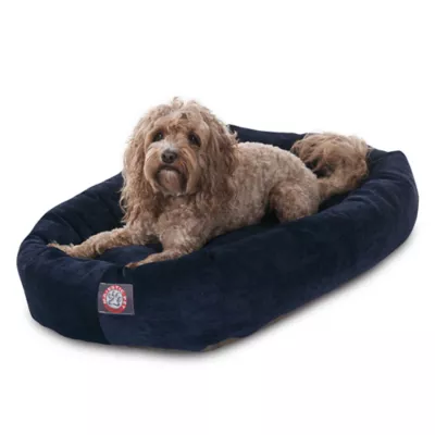 Product Majestic Pet Villa Micro-Velvet Bagel Dog Bed