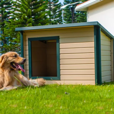 Product New Age Pet® ecoFLEX™ Rustic Lodge™ Dog House