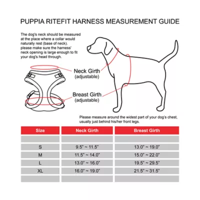 Puppia® RiteFit Adjustable Neck & Chest Soft-Mesh Over-the-Head Dog Harness - Image 4