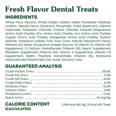 Product Greenies™ Adult Teenie Dog Dental Treats - Natural, Oral Health, Fresh