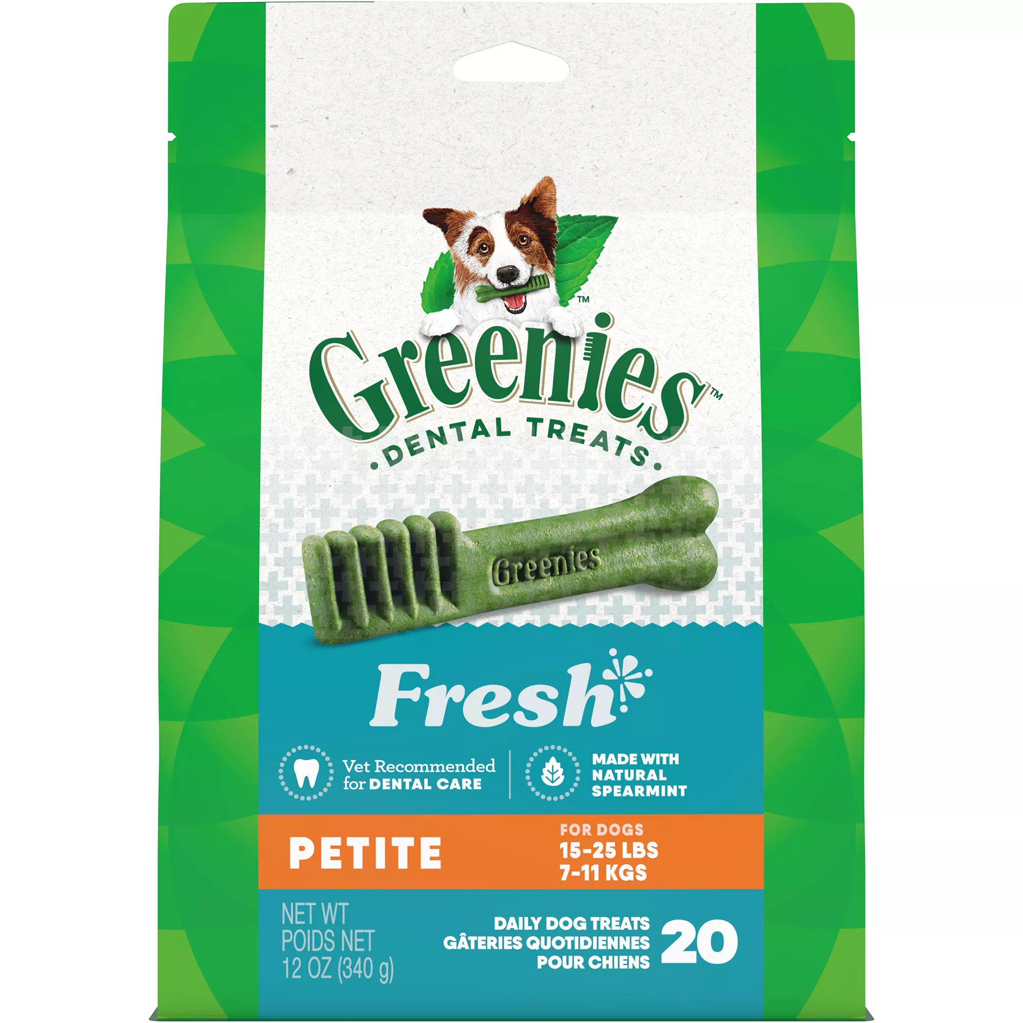 Greenies&trade; Adult Petite Dog Dental Treats - Natural, Oral Health, Fresh