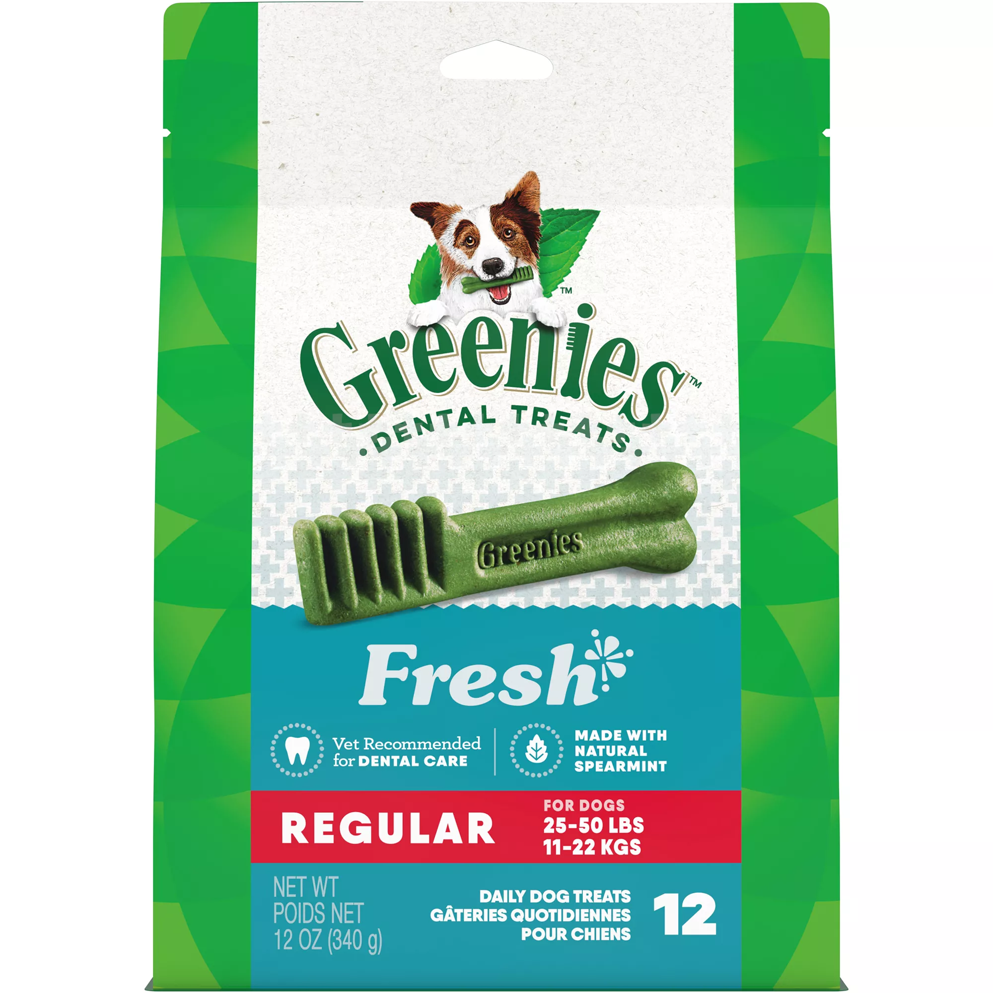 Greenies&trade; Adult Regular Dog Dental Treats - Natural, Oral Health, Fresh