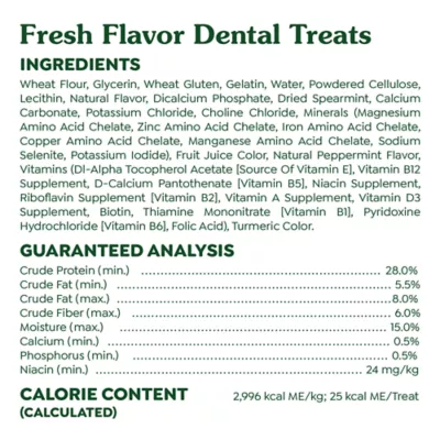 Product Greenies™ Adult Regular Dog Dental Treats - Natural, Oral Health, Fresh