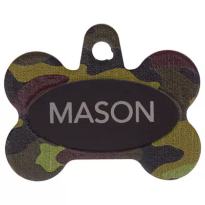 Product TagWorks® Camo Bone Personalized Pet ID Tag