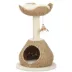 PetPals 29-in Walk Up Paper Rope Condo & Perch With Sisal Post Cat Tree, Tan & Cream image thumbnail 1
