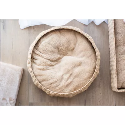 Product PetPals Paper Rope Wicker Design Round Cat Bed