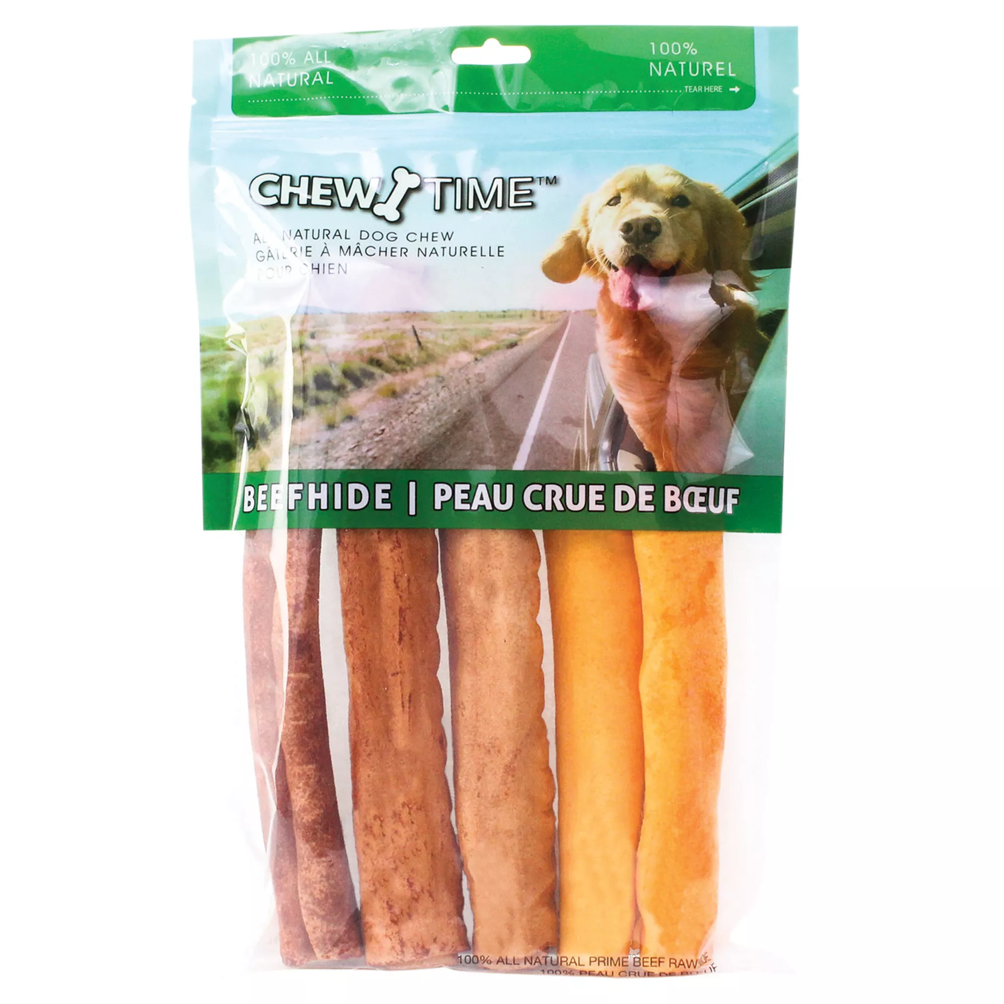 Chew Time Natural Beef & Cheese Retriever Roll Dog Treat