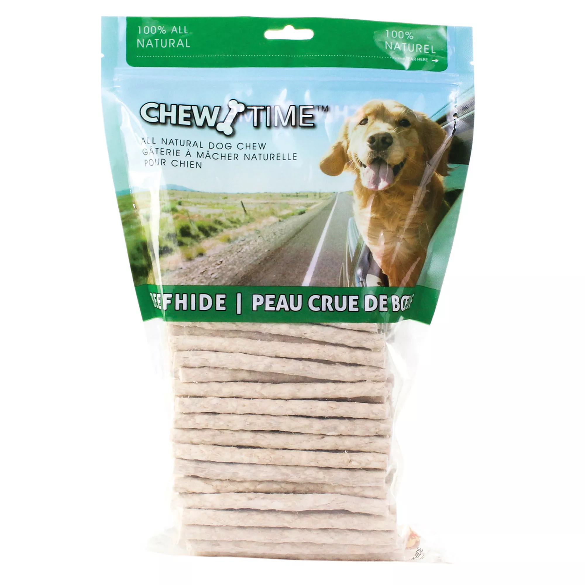 Chew Time Natural Beefhide Dog Treat