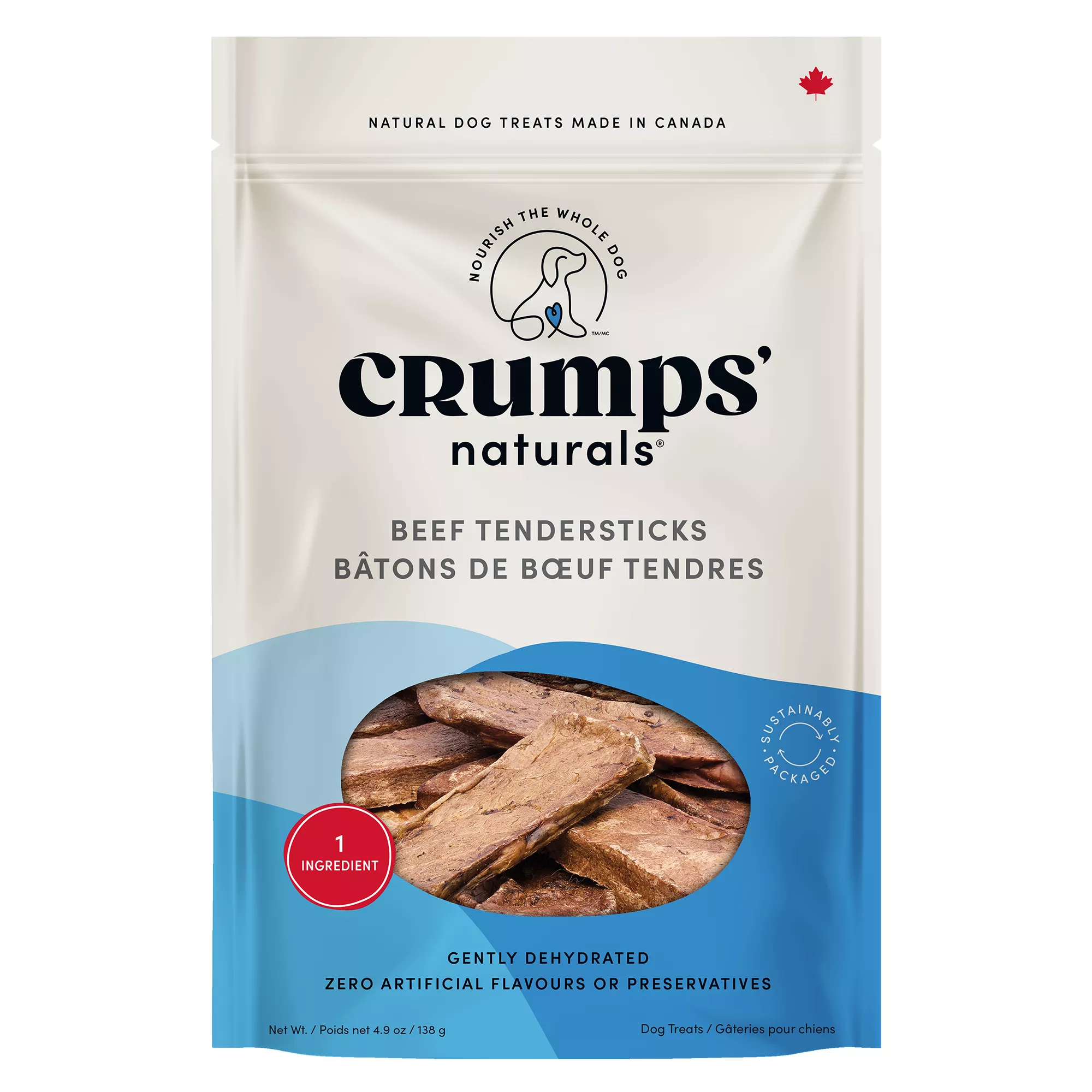 Crumps' Naturals Beef Tendersticks Dog Treat - Natural