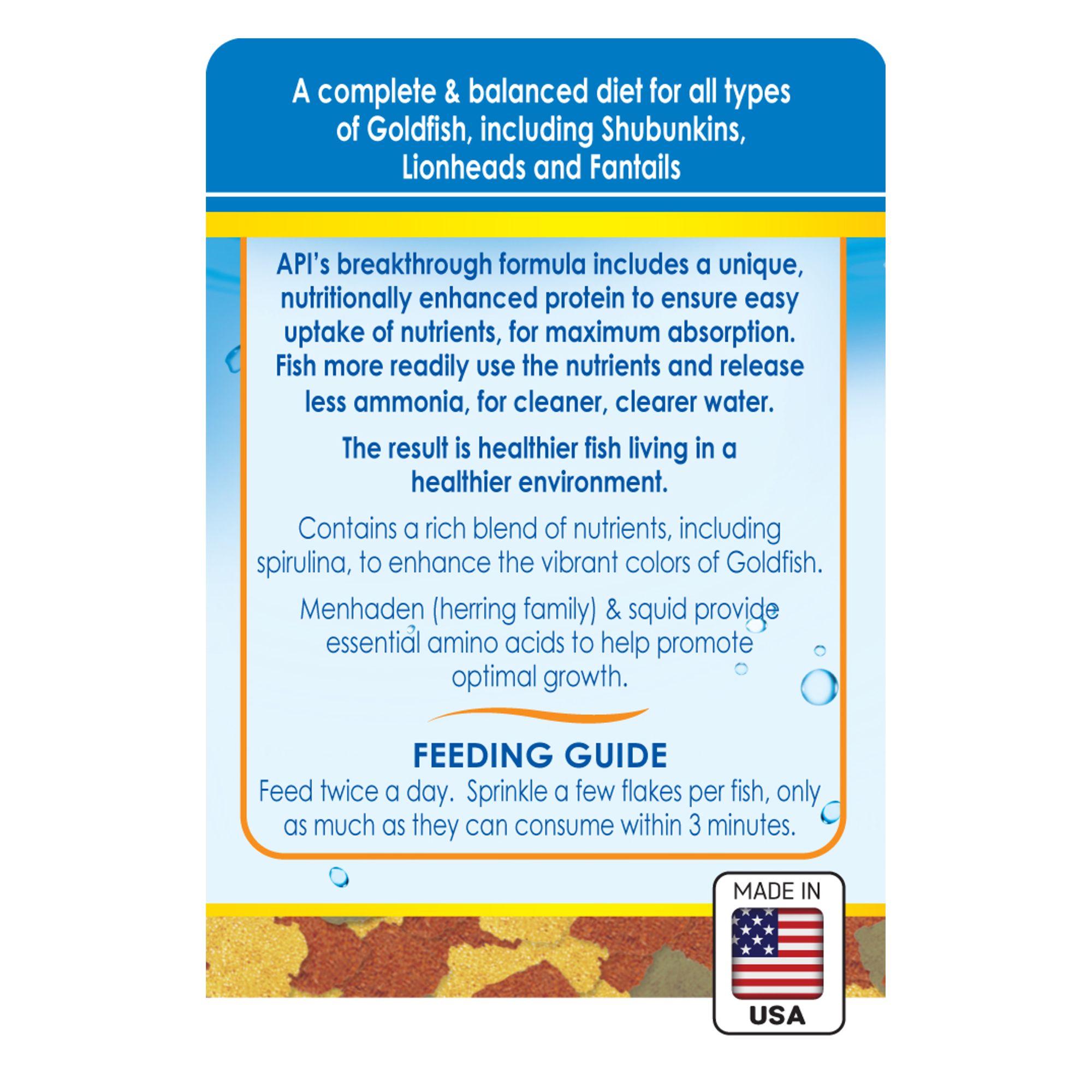 API® All Varieties Goldfish Flakes Fish Food Complete Diet - thumbnail 2