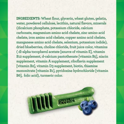 Product Greenies™ Adult Regular Dog Dental Treats - Natural, Oral Health, Blueberry