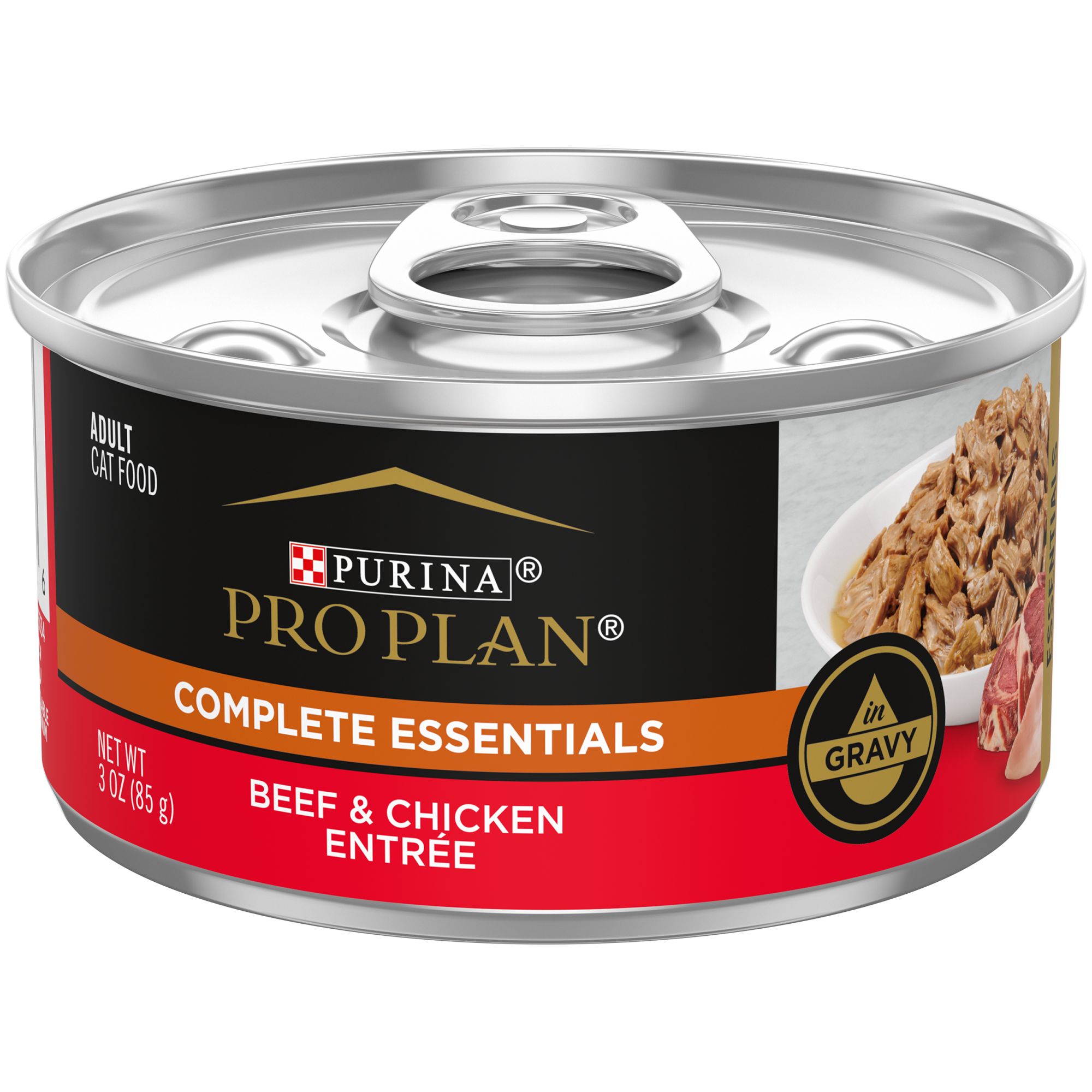 Purina Pro Plan Beef Chicken Entree in Gravy Cat Food