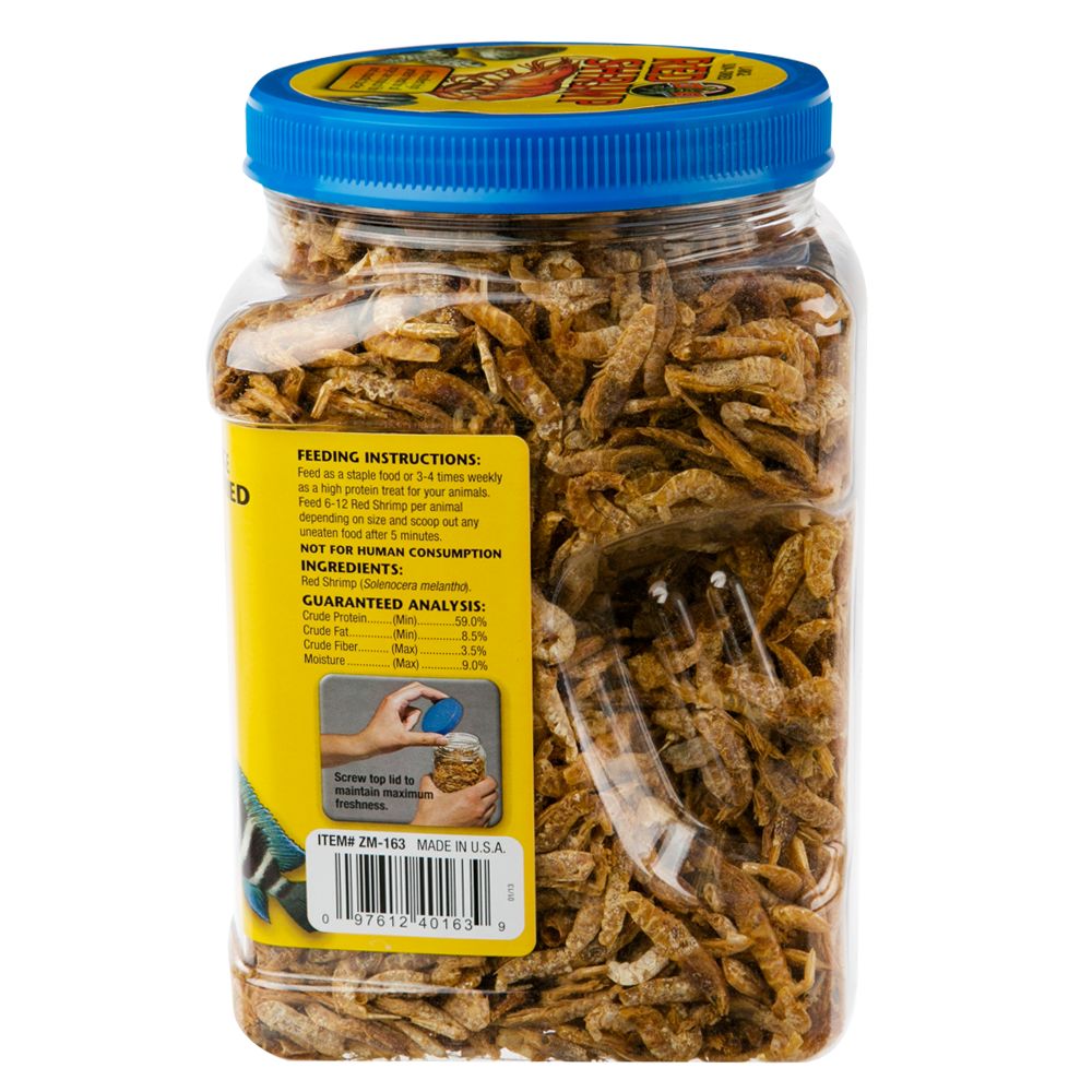 Zoo Med Sun-Dried Red Shrimp - Aquatic Turtle Treat - 10 oz - thumbnail 2