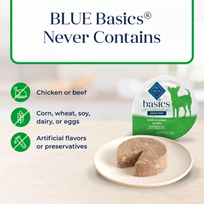 Product Blue Buffalo® Basics™ Skin & Stomach Care Small Breed Adult Wet Dog Food - Lamb & Potato, 3 oz