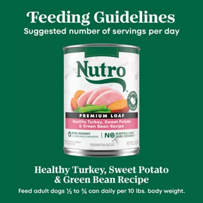 Nutro Kitchen Classic Adult Natural Dog Food Family Dinner with Turkey Rice Vegetables 12.5 oz can