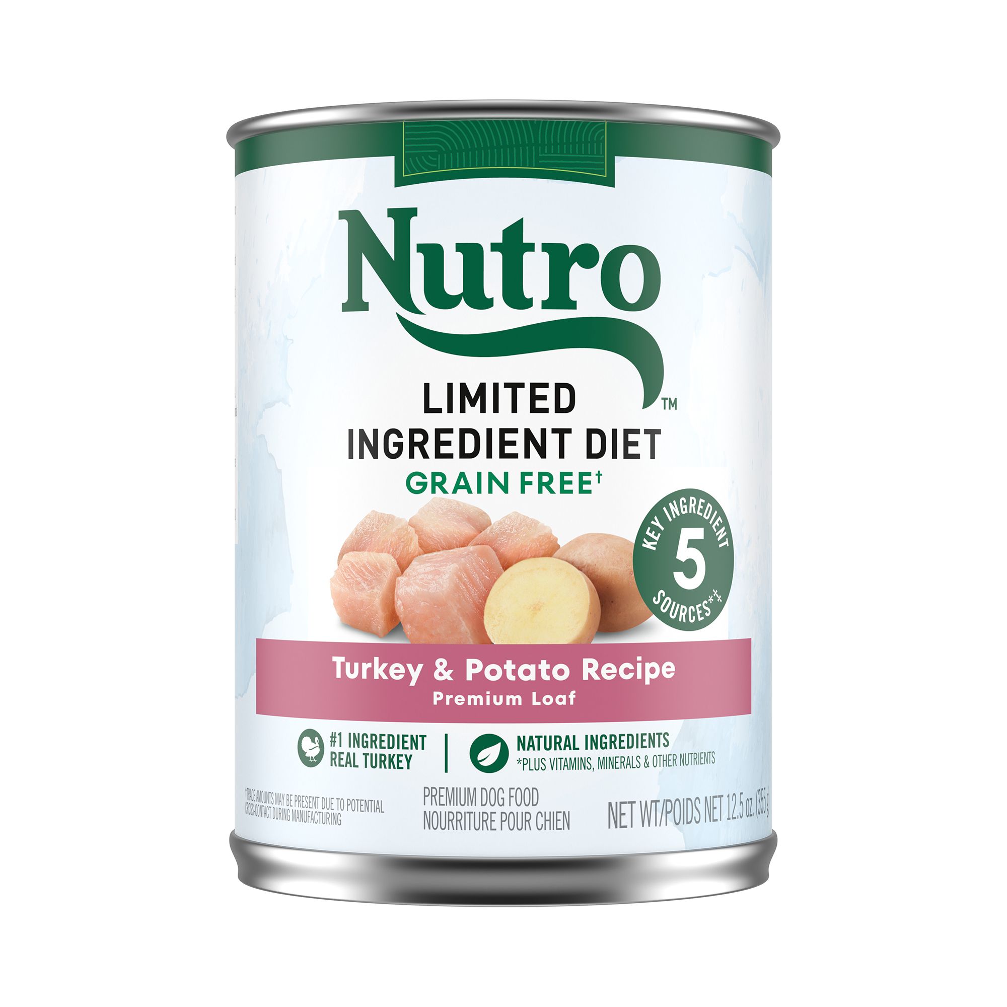 Nutro Limited Ingredient Diet Adult Wet Dog Food Premium Loaf 12.5oz