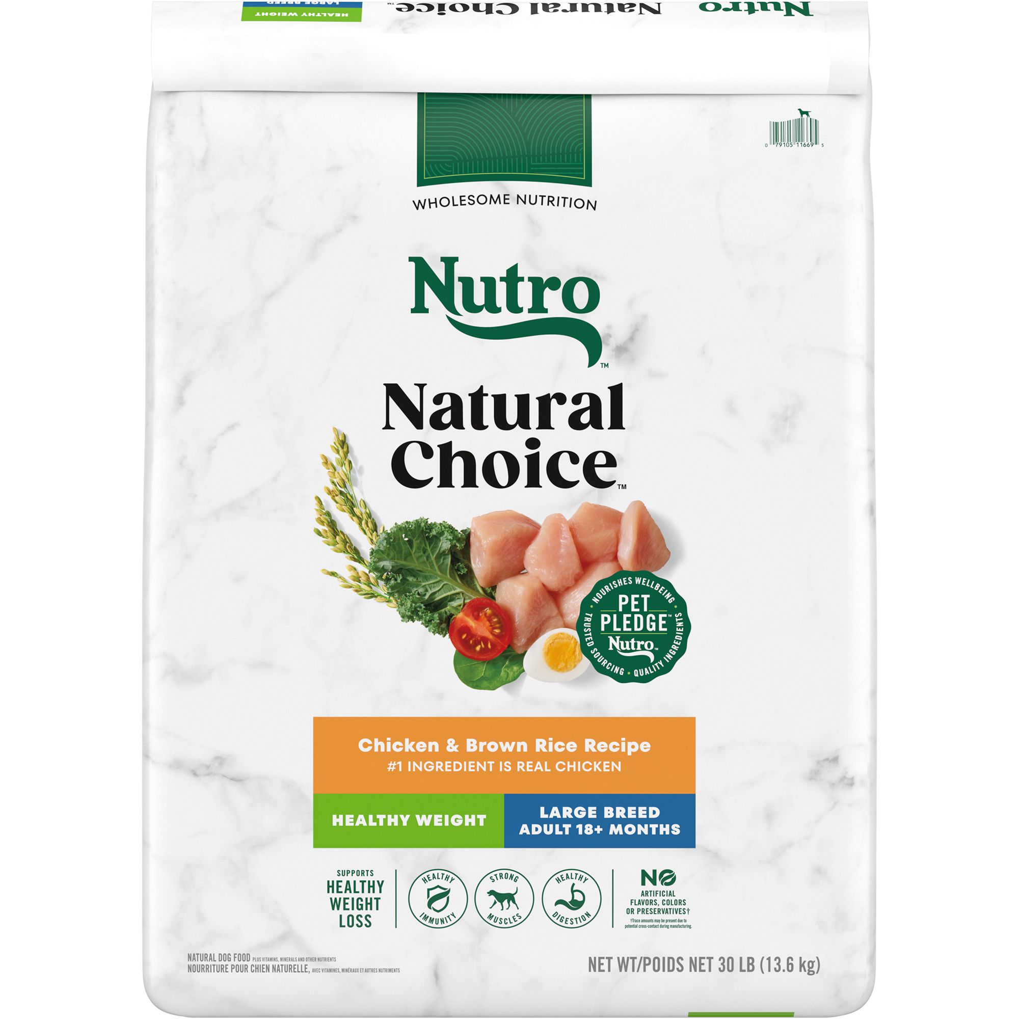 Nutro Natural Choice Large Breed Healthy Weight Adult Dry Dog Food Chicken Brown Rice