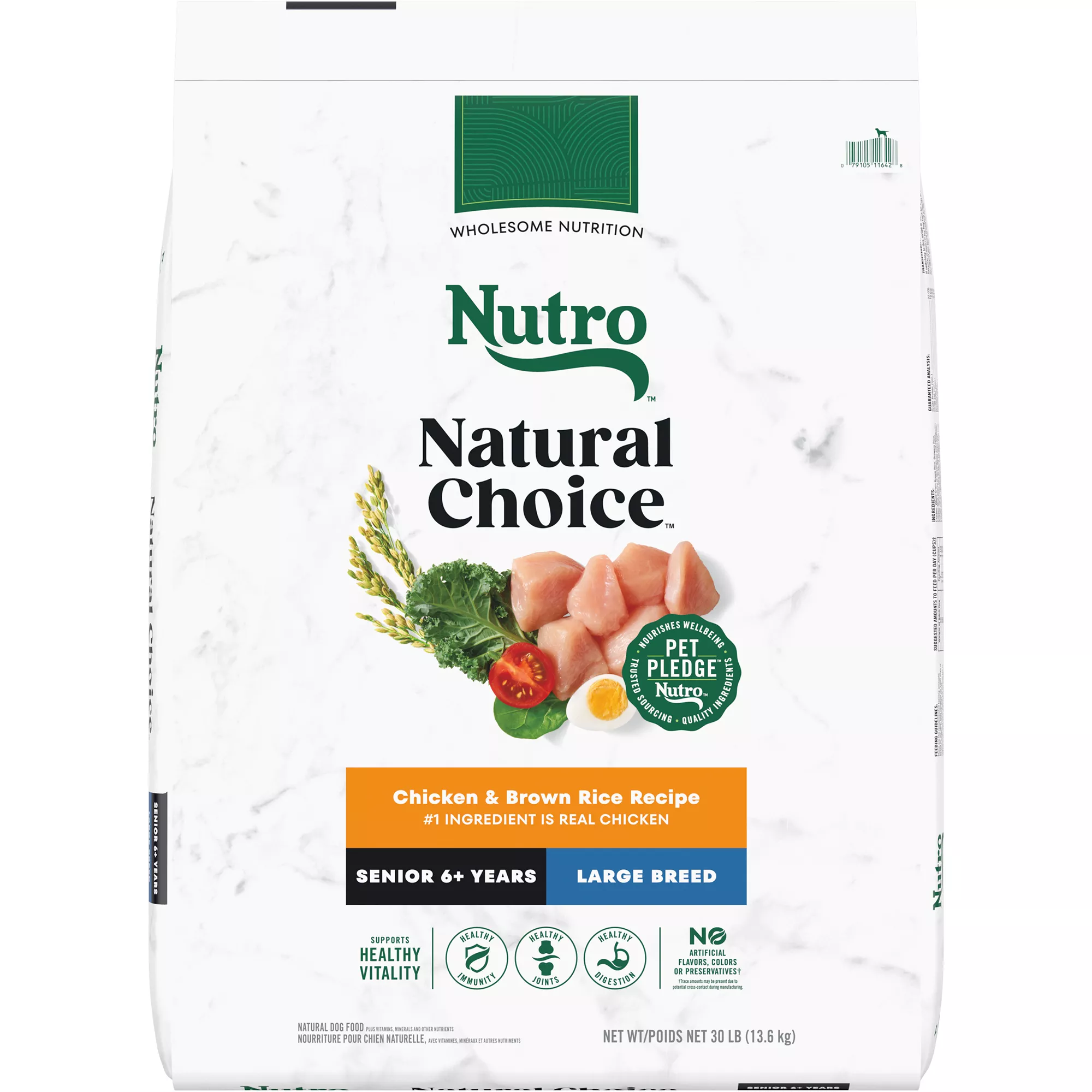 Nutro Natural Choice&trade; Large Breed Senior Dry Dog Food - Non-GMO, Chicken & Brown Rice